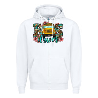 White school bus driver Zipper Hoodie - Jasminsmagicworld