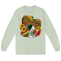 Matcha mexico heart and sunflower Long Sleeve Tee - HRA Design Shop