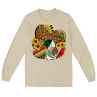 Mushroom mexico heart and sunflower Long Sleeve Tee - HRA Design Shop