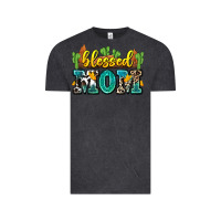 Vintage Black blessed mom Vintage Tee - Zillion Design Studio