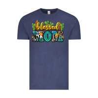 Vintage Denim blessed mom Vintage Tee - Zillion Design Studio