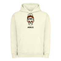 Pigment Pistachio Western Brown Glitter Cowhide Patterned Mom Skull Urban Hoodie - Bettercallsaul
