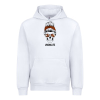White Western Brown Glitter Cowhide Patterned Mom Skull Urban Hoodie - Bettercallsaul
