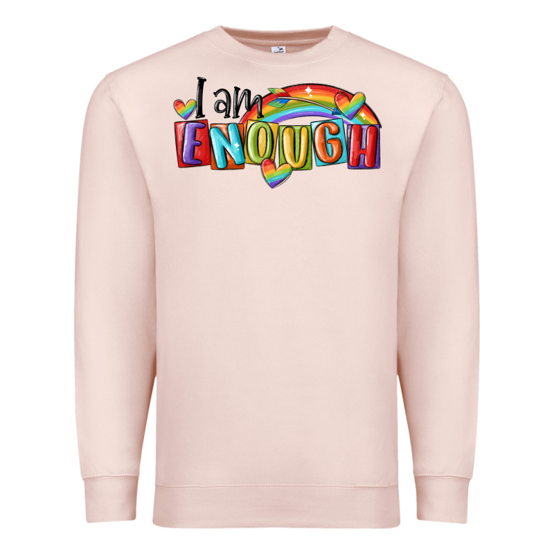 I Am Enough Lgbt Premium Sweatshirt by MaliasSmallBusiness | Teevron