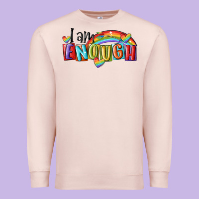 I Am Enough Lgbt Premium Sweatshirt Designed By Maliassmallbusiness
