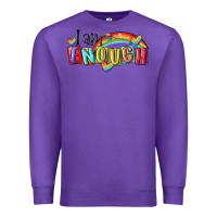 Purple i am enough lgbt Premium Sweatshirt - MaliasSmallBusiness
