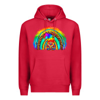 Cardinal LGBTQ Pride Gnome Rainbow Premium Hoodie - BundleAndBundleShop