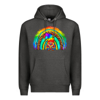 Charcoal Heather LGBTQ Pride Gnome Rainbow Premium Hoodie - BundleAndBundleShop