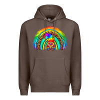 Coffee LGBTQ Pride Gnome Rainbow Premium Hoodie - BundleAndBundleShop