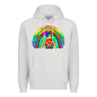 Dove Grey LGBTQ Pride Gnome Rainbow Premium Hoodie - BundleAndBundleShop