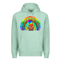 Seafoam LGBTQ Pride Gnome Rainbow Premium Hoodie - BundleAndBundleShop