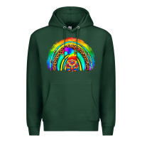 Sports Green LGBTQ Pride Gnome Rainbow Premium Hoodie - BundleAndBundleShop