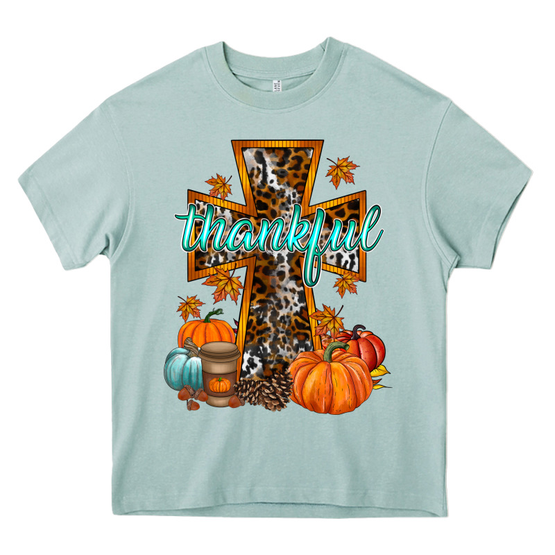 Thankful Cross Heavy Core Tee by RacoonDesign | Teevron