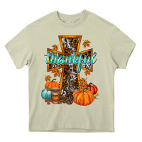 Mossy thankful cross Heavy Core Tee - RacoonDesign