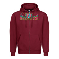 Burgundy super nurse libbey glass Zipper Hoodie - BundleAndBundleShop