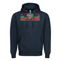 Navy super nurse libbey glass Zipper Hoodie - BundleAndBundleShop