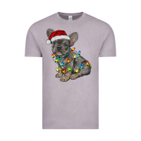 Christmas French Bulldog Vintage Tee | Teevron
