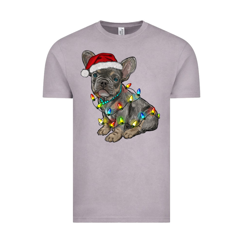 Christmas French Bulldog Vintage Tee by RanaPortraitStore | Teevron