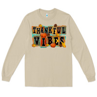 Mushroom thankful vibes Long Sleeve Tee - FaDigitalArtStudio