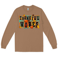 Toasted Coconut thankful vibes Long Sleeve Tee - FaDigitalArtStudio