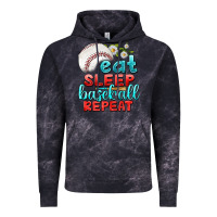 Cloud Black eat sleep baseball repeat Vintage Hoodie - texasbilliewilder