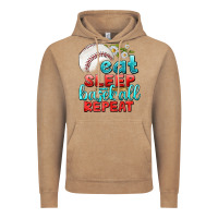 Eat Sleep Baseball Repeat Vintage Hoodie | Teevron