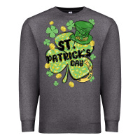 Charcoal Heather st. patrick's day shamrock Premium Sweatshirt - MaliasSmallBusiness
