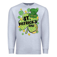 Heather Grey st. patrick's day shamrock Premium Sweatshirt - MaliasSmallBusiness
