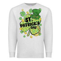 Oatmeal Heather st. patrick's day shamrock Premium Sweatshirt - MaliasSmallBusiness