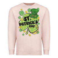 Pale Pink st. patrick's day shamrock Premium Sweatshirt - MaliasSmallBusiness