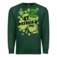 Sports Green st. patrick's day shamrock Premium Sweatshirt - MaliasSmallBusiness