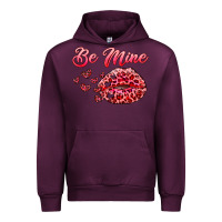 Mauve Wine be mine kiss Urban Hoodie - RanaPortraitStore