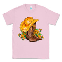 Bubblegum Pink yellow  cowgirl and roses Classic Tee - AdoDesignShop