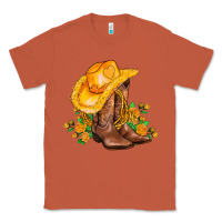 Copper yellow  cowgirl and roses Classic Tee - AdoDesignShop