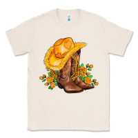 Natural yellow  cowgirl and roses Classic Tee - AdoDesignShop