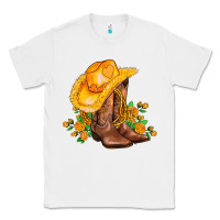 White yellow  cowgirl and roses Classic Tee - AdoDesignShop