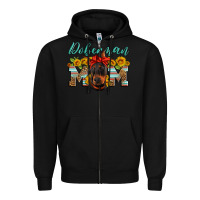 Black doberman mom Zipper Hoodie - Artiststas