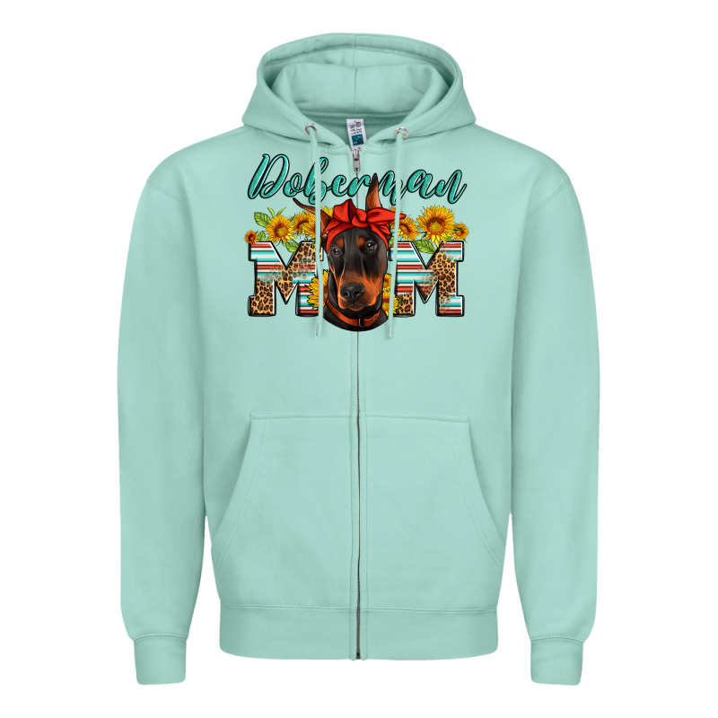 Doberman Mom Zipper Hoodie by Artiststas | Teevron