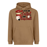 Toasted Coconut i run on coffee and baseball Heavyweight Hoodie - MaliasSmallBusiness