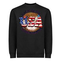 Black land of the free usa because of the brave billie w Heavyweight Sweatshirt - texasbilliewilder