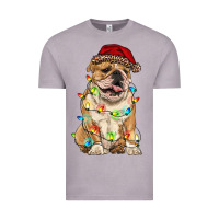 Vintage Zinc christmas bulldog Vintage Tee - RanaPortraitStore