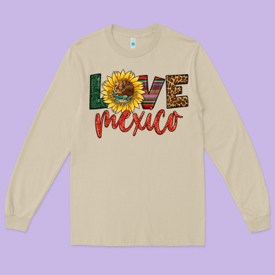 Love Mexico Long Sleeve Tee Designed By Hra Design Shop