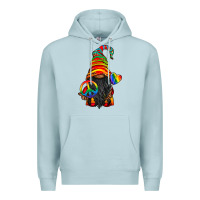 Blue Mist LGBTQ+ Pride Gnome With Candy Premium Hoodie - BundleAndBundleShop