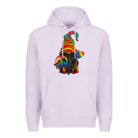Lilac LGBTQ+ Pride Gnome With Candy Premium Hoodie - BundleAndBundleShop