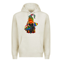 Oatmeal Heather LGBTQ+ Pride Gnome With Candy Premium Hoodie - BundleAndBundleShop