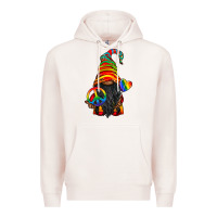 Pale Pink LGBTQ+ Pride Gnome With Candy Premium Hoodie - BundleAndBundleShop