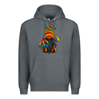 Rock LGBTQ+ Pride Gnome With Candy Premium Hoodie - BundleAndBundleShop