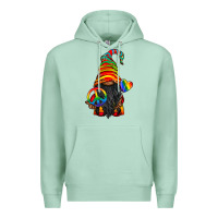 Seafoam LGBTQ+ Pride Gnome With Candy Premium Hoodie - BundleAndBundleShop