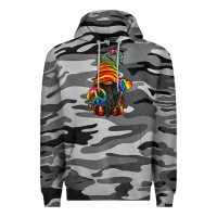 Slate Camo LGBTQ+ Pride Gnome With Candy Premium Hoodie - BundleAndBundleShop