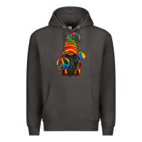 Smoke LGBTQ+ Pride Gnome With Candy Premium Hoodie - BundleAndBundleShop